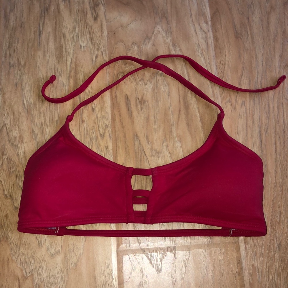 Midori bikinis maua loa red top size M
